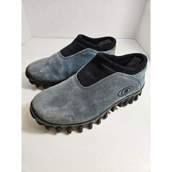 Salomon Women\'s US 8.5 Gray/Black Suede Slip-On Casual Shoes Rubber Sole Vintage main image 8